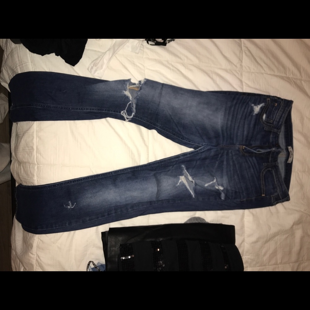 Ripped Hollister jeans